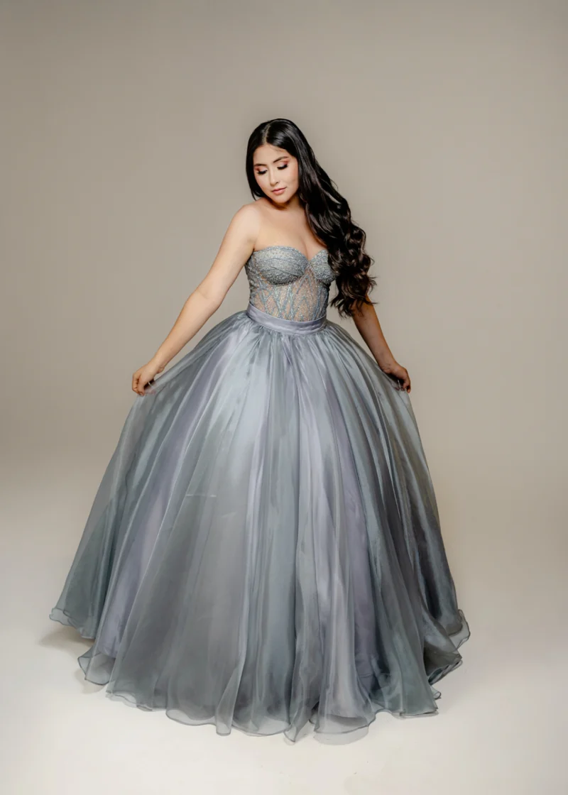 Corset plateado
