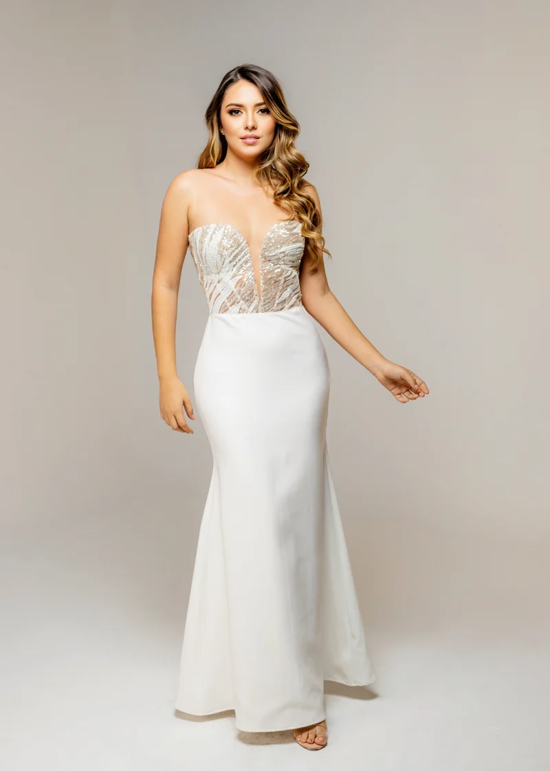 Vestido Sirena Ivory