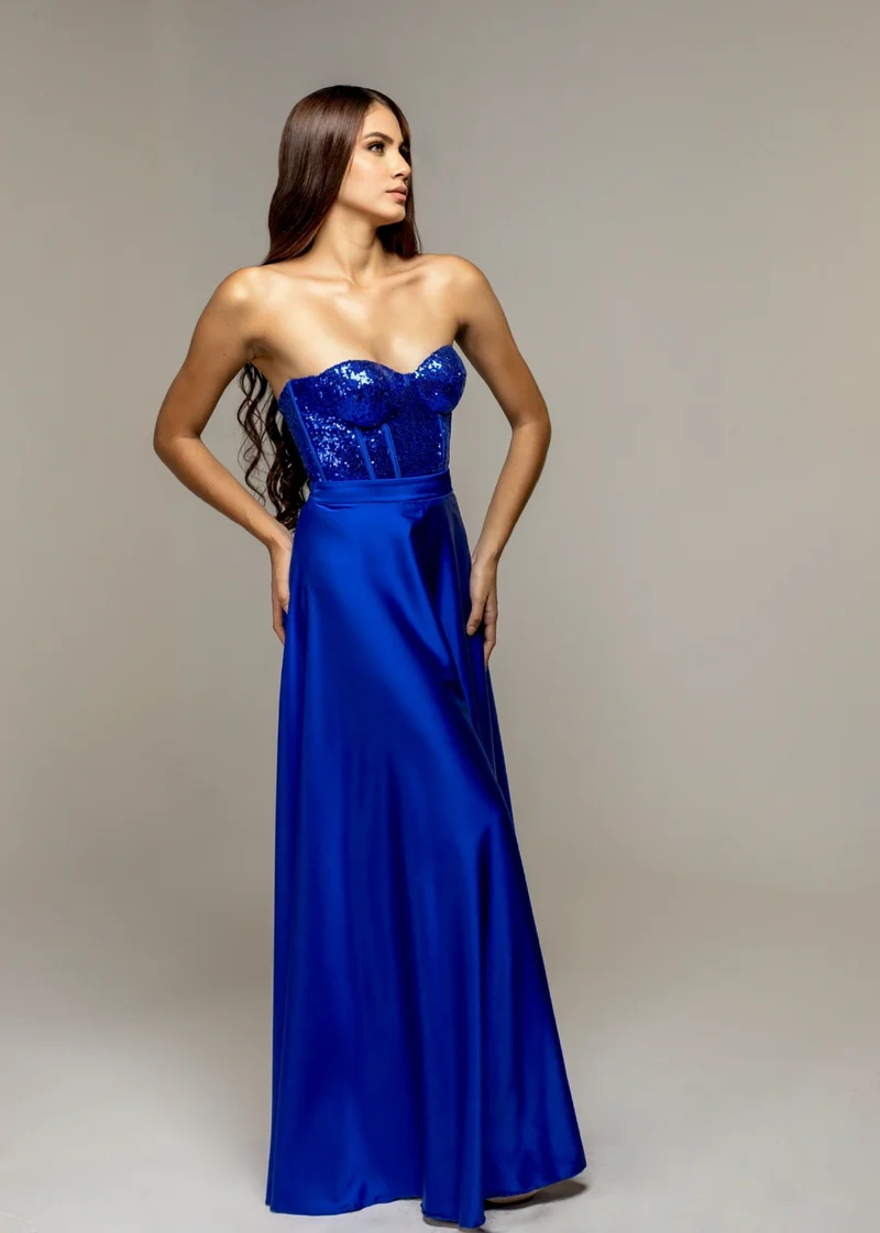 Corset azul rey