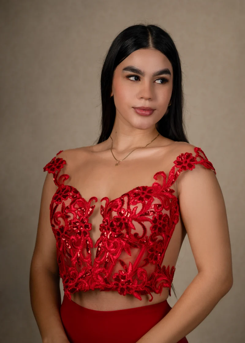 Top Aura Rojo